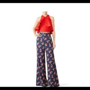 Jill Jill Stuart Floral‎ Wide Leg Pants Sz XS